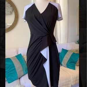 Marc New York Andrew Marc black with slit dress